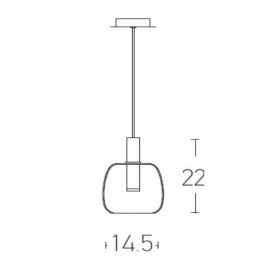 Φωτιστικό LED 5W 3000k Διάφανο Και Χρυσό 1968 ZAMBELIS