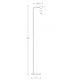 Φωτιστικό Δαπέδου LED 5W 3000k Μαύρο 20109 ZAMBELIS