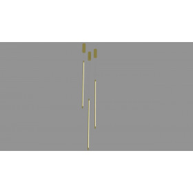 Φωτιστικό LED 12W 3000k Χρυσό 20122 ZAMBELIS