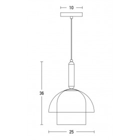 Φωτιστικό Μονόφωτο Ε27 Μαύρο Και Γκρι 20126 ZAMBELIS
