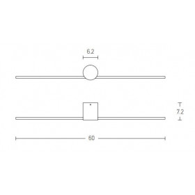 Απλίκα Μπάνιου LED 9W 3000k Μαύρο 20145 ZAMBELIS