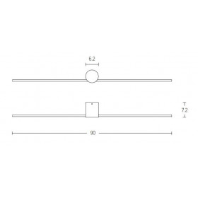 Απλίκα Μπάνιου LED 13W 3000k Μαύρο 20146 ZAMBELIS