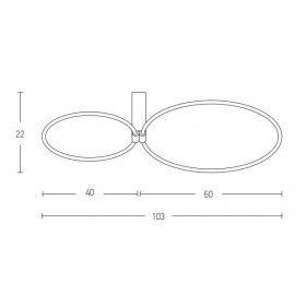 Φωτιστικό LED 50W 3000k Γκρι 20159 ZAMBELIS