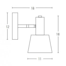 Απλίκα E14 Γκρι Και Χρυσό 20219 ZAMBELIS