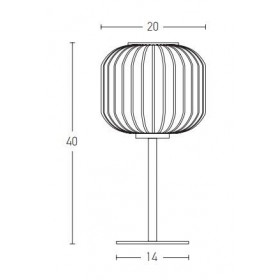 Πορτατίφ E27 Ορείχαλκος Και Λευκό 20252 ZAMBELIS