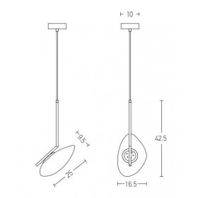 Φωτιστικό LED 5W 3000k Χρυσό 20255 ZAMBELIS