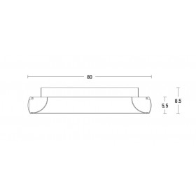 Πλαφονιέρα LED 60W 3000k Λευκό 2057 ZAMBELIS