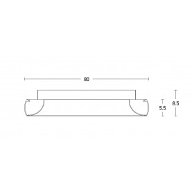 Πλαφονιέρα LED 60W 3000k Καφέ 2059 ZAMBELIS