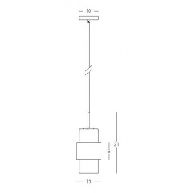 Φωτιστικό Μονόφωτο E27 Χρυσό Και Χρώμιο 22001 ZAMBELIS