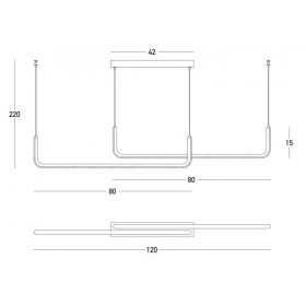 Φωτιστικό LED 40W 3000K Μαύρο 22010 ZAMBELIS