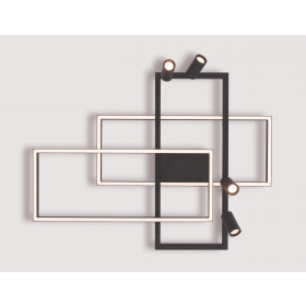 Φωτιστικό LED 52W 3000k Μαύρο 22020 ZAMBELIS