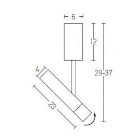 Σποτ Οροφής LED 4W 3000k Μαύρο Και Χρυσό 22028 ZAMBELIS