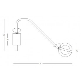 Απλίκα LED 7W 3000k Μαυρό 22042 ZAMBELIS