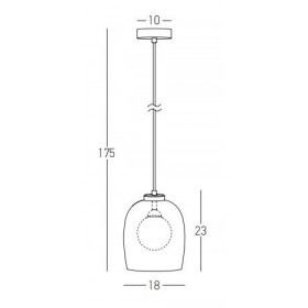 Φωτιστικό Μονόφωτο G9 Μαύρο Και Διάφανο 22051 ZAMBELIS