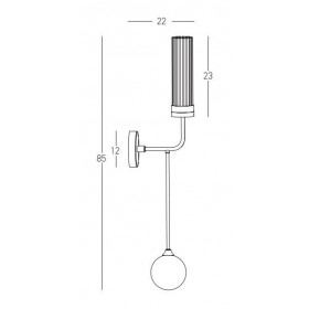 Απλίκα E27 & G9 Μαύρο Και Μπρονζε 22054 ZAMBELIS