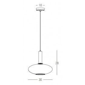Φωτιστικό Μονόφωτο E27 Λευκό Και Χρυσό 22072 ZAMBELIS