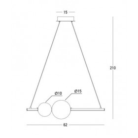 Φωτιστικό LED 11W 3000K Μαύρο 22109 ZAMBELIS