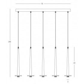 Φωτιστικό LED 14W 3000k Μαύρο Και Λευκό 22112 ZAMBELIS
