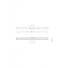 Απλίκα Μπάνιου LED 10W 3000k Λευκό 22124-W ZAMBELIS