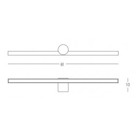 Απλίκα Μπάνιου LED 17W 3000k Χρώμιο 22125 ZAMBELIS