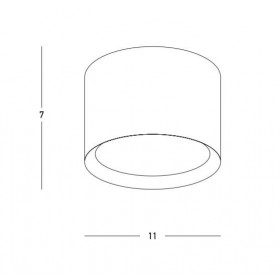 Σποτ Οροφής LED 9W 3000k Μαύρο 22134 ZAMBELIS