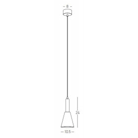 Φωτιστικό LED 7W 3000k Μαύρο 22179 ZAMBELIS