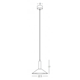 Φωτιστικό LED 7W 3000k Μαύρο Και Χρυσό 22182 ZAMBELIS