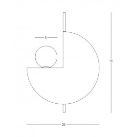 Απλίκα G9 Γκρι Και Μαύρο 22205 ZAMBELIS