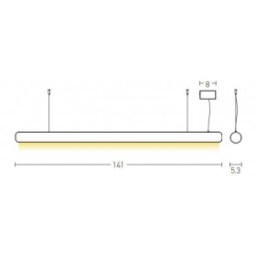 Φωτιστικό LED 45W 3000k Καφέ 22206 ZAMBELIS