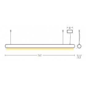 Φωτιστικό LED 45W 3000k Μπρονζέ 22207 ZAMBELIS