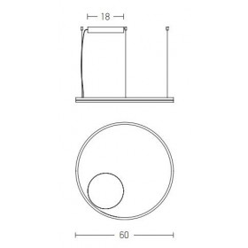 Φωτιστικό LED 42W 3000k Χρυσό 22239 ZAMBELIS