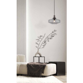 Φωτιστικό Μονόφωτο E27 Γκρι Και Φυμέ 23012 ZAMBELIS