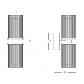 Απλίκα LED 12W 3000k Χρυσό Και Διάφανο 23016 ZAMBELIS