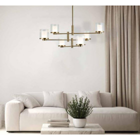 Φωτιστικό LED 42W 3000k Χρυσό Και Διάφανο 23019 ZAMBELIS