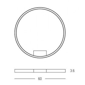 Πλαφονιέρα LED 37W 3000k Χρυσό 23024 ZAMBELIS
