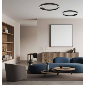 Πλαφονιέρα LED 50W 3000k Μαύρο 23027 ZAMBELIS