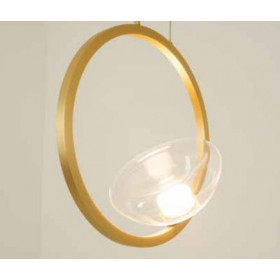 Φωτιστικό LED 7W 3000k Χρυσό Και Διάφανο 23028 ZAMBELIS