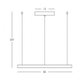 Φωτιστικό LED 28W 3000k Χρυσό 23032 ZAMBELIS