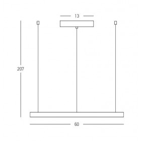 Φωτιστικό LED 28W 3000k Μαύρο 23033 ZAMBELIS