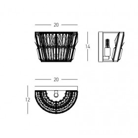 Απλίκα G9 Ορείχαλκος Και Διάφανο 23050 ZAMBELIS