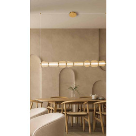 Φωτιστικό LED 37W 3000k Χρυσό Και Σαμπανιζέ 23065 ZAMBELIS