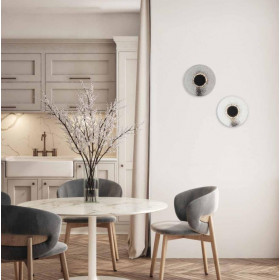 Απλίκα LED 8W 3000k Μαύρο Και Διάφανο 23077 ZAMBELIS