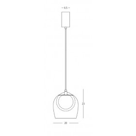 Φωτιστικό LED 6W 3000k Μαύρο Και Φυμέ 23078 ZAMBELIS
