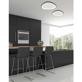 Πλαφονιέρα LED 39W 3000k Μαύρο 23090 ZAMBELIS