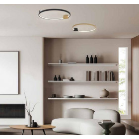 Φωτιστικό LED 24W 3000k Χρυσό Και Μαύρο 23096 ZAMBELIS