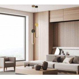 Φωτιστικό LED 13W 3000k Χρυσό Και Μαύρο 23101 ZAMBELIS