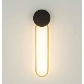 Απλίκα LED 13W 3000k Μαύρο Και Χρυσό 23102 ZAMBELIS