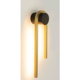 Απλίκα LED 13W 3000k Μαύρο Και Χρυσό 23107 ZAMBELIS