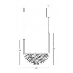 Φωτιστικό LED 28W 3000k-4000k Χρυσό Και Σαμπανιζέ 23165 ZAMBELIS