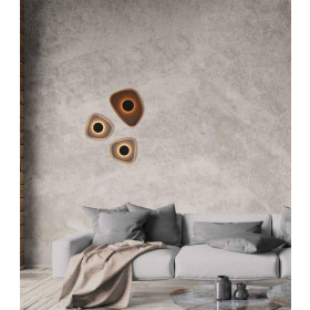 Απλίκα LED 5W 3000k Καφέ Και Μαύρο 23174 ZAMBELIS